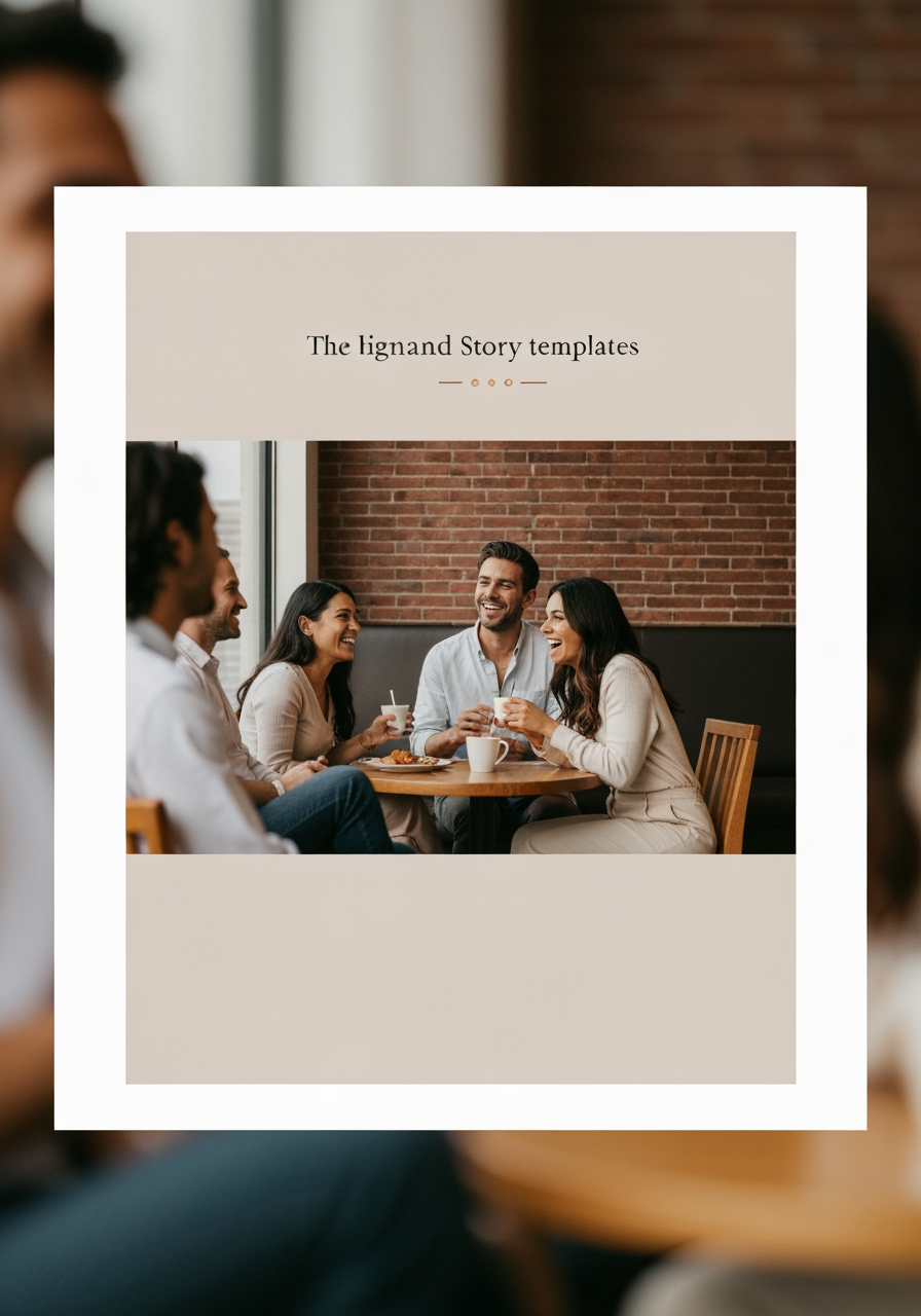 AI Design for Portrait social feed visual concept for Story templates for my brand. Scroll-stopping focal point, editorial crop, balanced foreground and background, designed for a 4:5 feed placement, no generated text or UI elements.