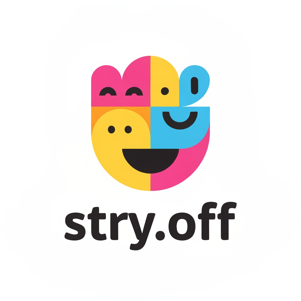 AI Design for my using Instagram account logo in i using insta dp then create logo dp . then my account name is "stry.off " this is my account name then creat a morden type logo just looking a for happiying .