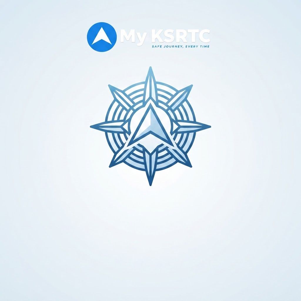 AI Design for Square social feed visual for  brand. Strong central subject, clean composition, platform-ready crop, cohesive color and mood, clear empty area for caption or headline to be added later, no readable text generated.

Incorporate the attached brand element reference image (Reference A: brand element "My KSRTC Logo") into the composition where natural — preserve the depicted brand element's appearance.