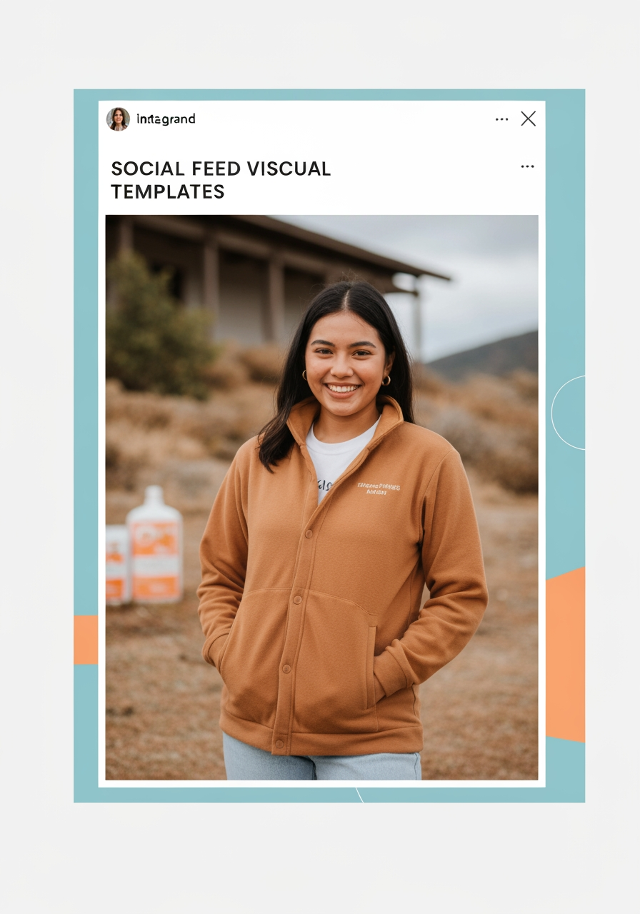 AI Design for Portrait social feed visual concept for Story templates for my brand. Scroll-stopping focal point, editorial crop, balanced foreground and background, designed for a 4:5 feed placement, no generated text or UI elements.