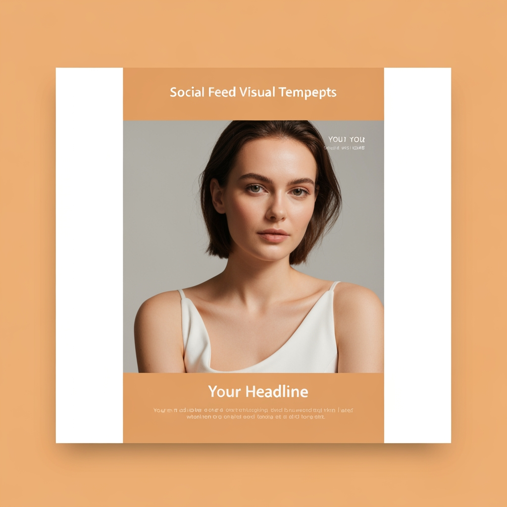 AI Design for Square social feed visual concept for Story templates for my brand. Strong central subject, clean composition, platform-ready crop, cohesive color and mood, clear empty area for caption or headline to be added later, no readable text generated.