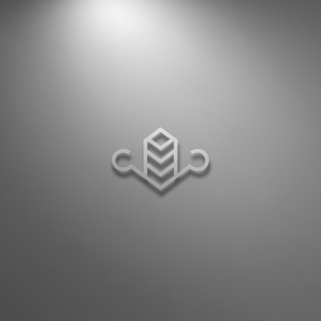 AI Design for Premium logo presentation mockup concept for Brand identity directions for a client. Logo or brand mark displayed on a clean neutral surface with subtle depth, refined shadow, precise alignment, elegant design-studio presentation, no extra readable text.