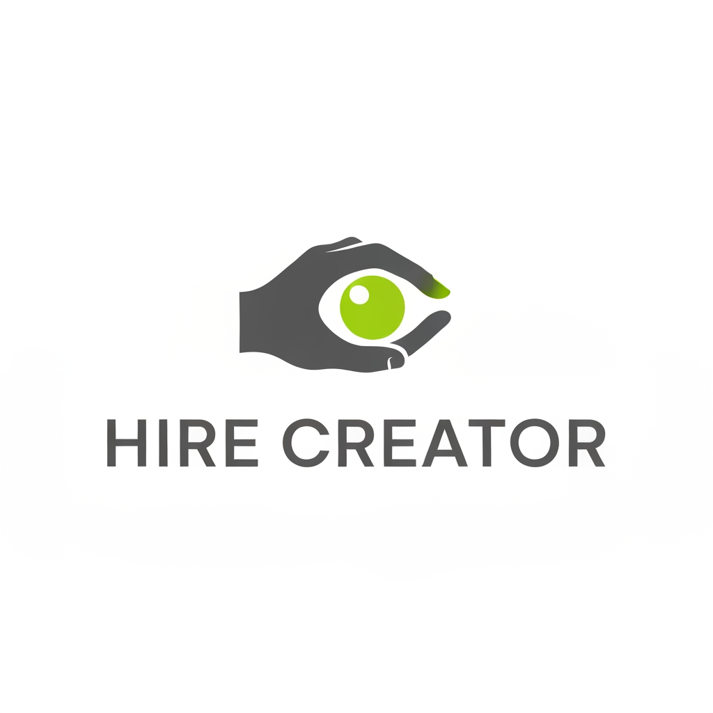 AI Design for I want to create a logo for a company named HIRE CREATOR