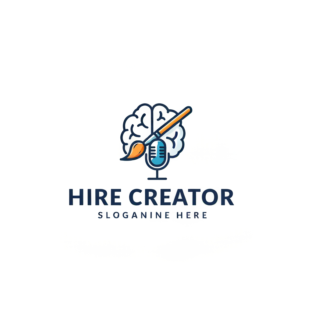 AI Design for I want to create a logo for a company named HIRE CREATOR