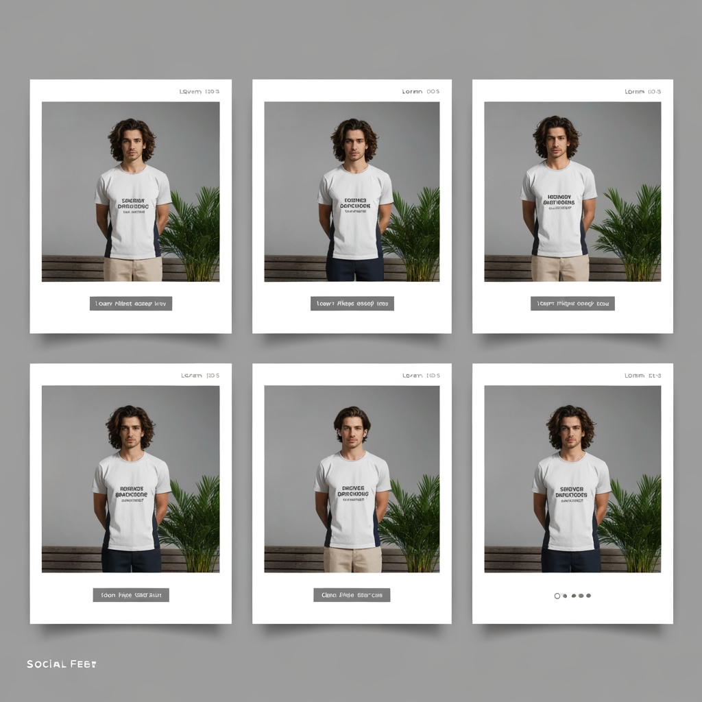 AI Design for Square social feed visual concept for Carousel posts for a product launch. Strong central subject, clean composition, platform-ready crop, cohesive color and mood, clear empty area for caption or headline to be added later, no readable text generated.