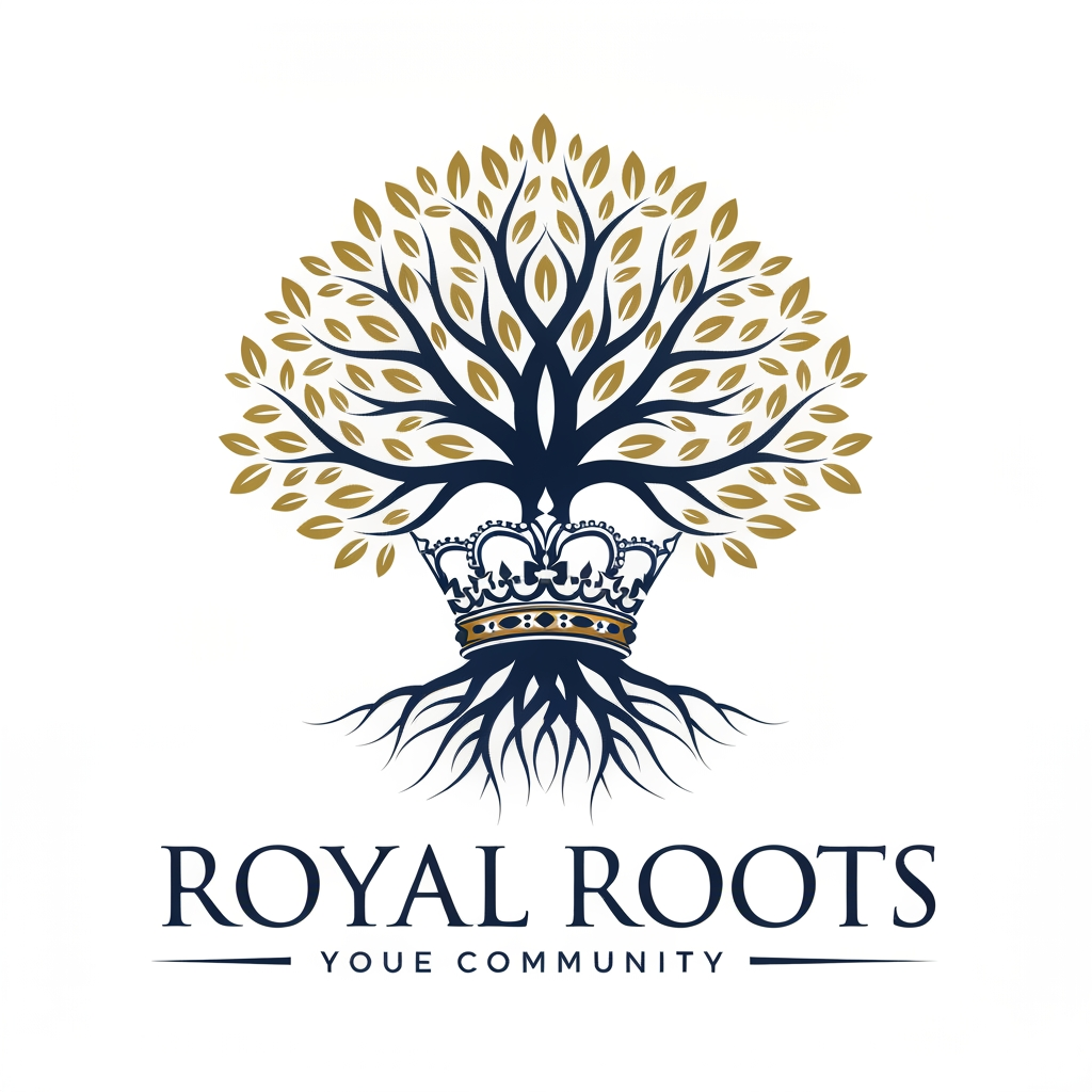 AI Design for Royal Roots logo