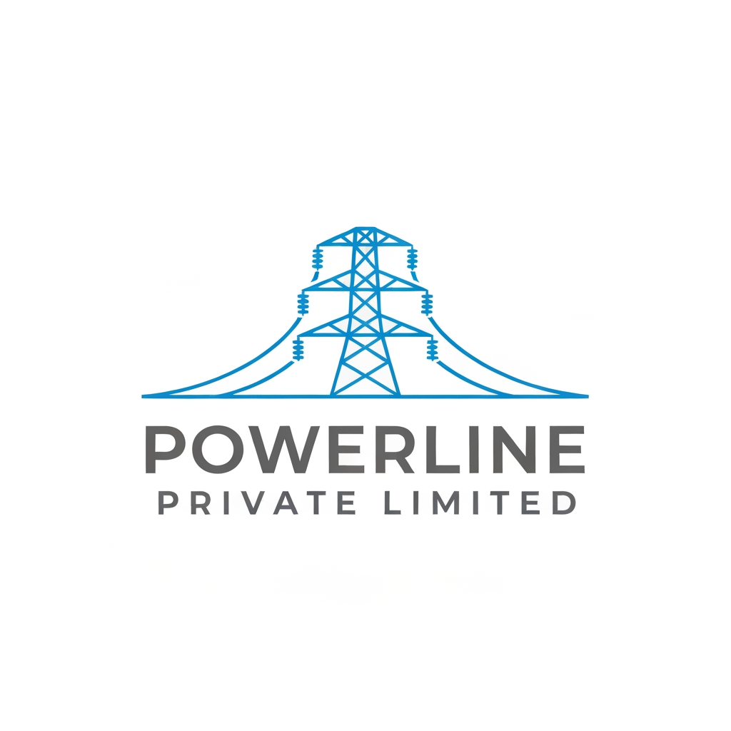 AI Design for MAKE LOGO FOR ONE COMPANY NAME IS POWERLINE PRIVATE LIMITED