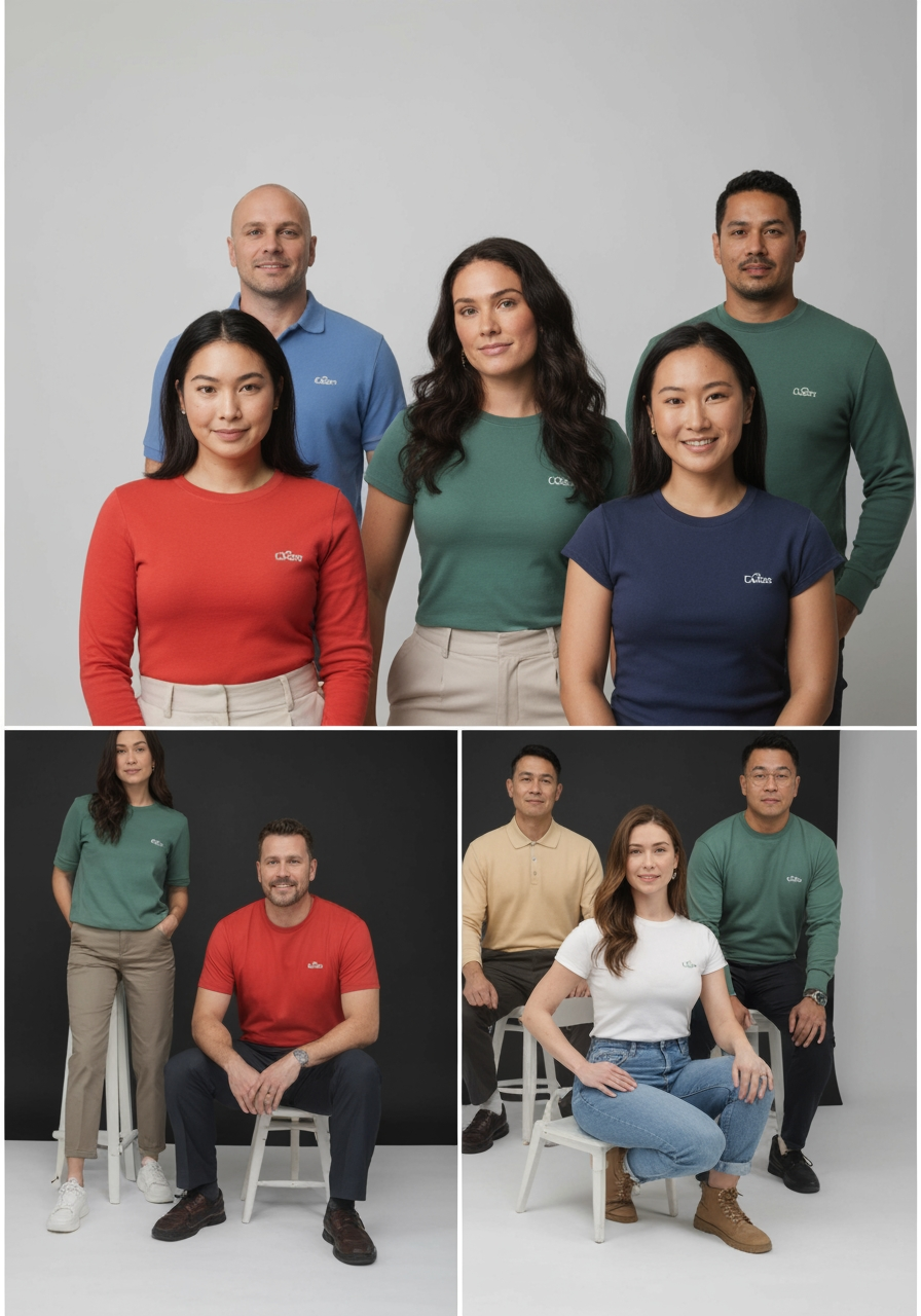 AI Design for Social campaign preview concept for Brand identity directions for a client. Portrait campaign visual that feels ready for client approval, clear focal image, cohesive art direction, clean space for copy to be added later, no generated text.