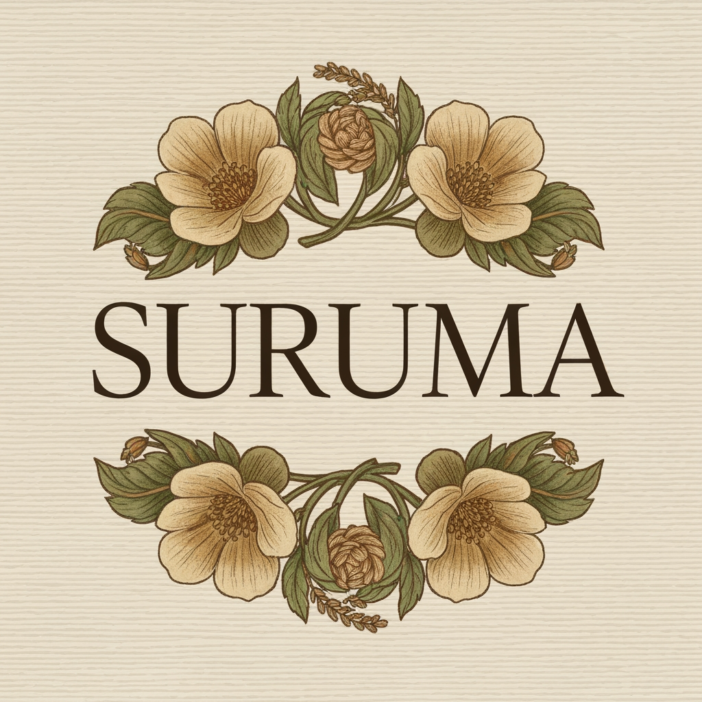AI Design for CREATE TEXTILE SHOPE LOGO SHOPE NAME IS SURUMA