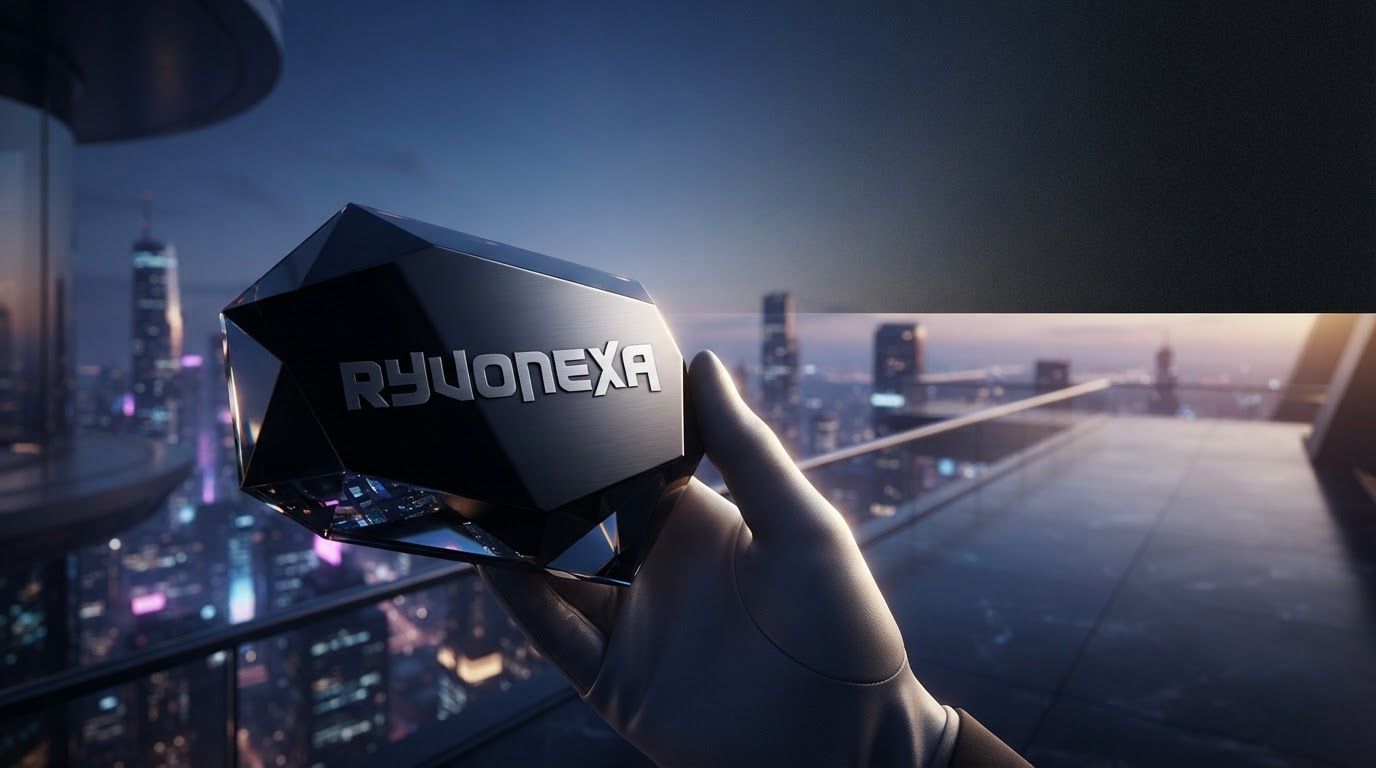AI Design for Main campaign hero visual for brand. Cinematic advertising image with a clear subject, memorable visual idea, strong depth and lighting, premium art direction, clean negative space for headline and CTA to be added later, no generated text.
Incorporate the attached brand element reference image (Reference A: brand element "RYUONEXA") into the composition where natural — preserve the depicted brand element's appearance.
