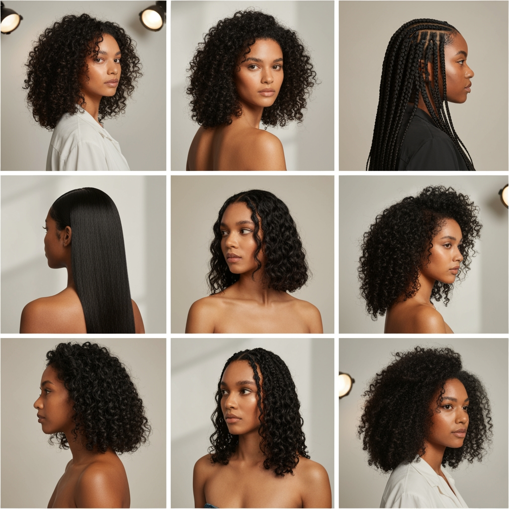 AI Design for create visuals for a hair care brand