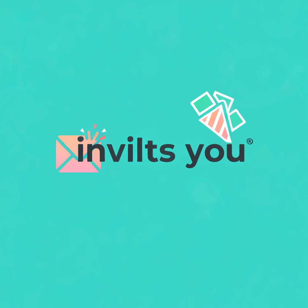 AI Design for I WANT TO CREATE A INVITATION APPLICATION LOGO MY APPLICATION NAME IS "invites you"
