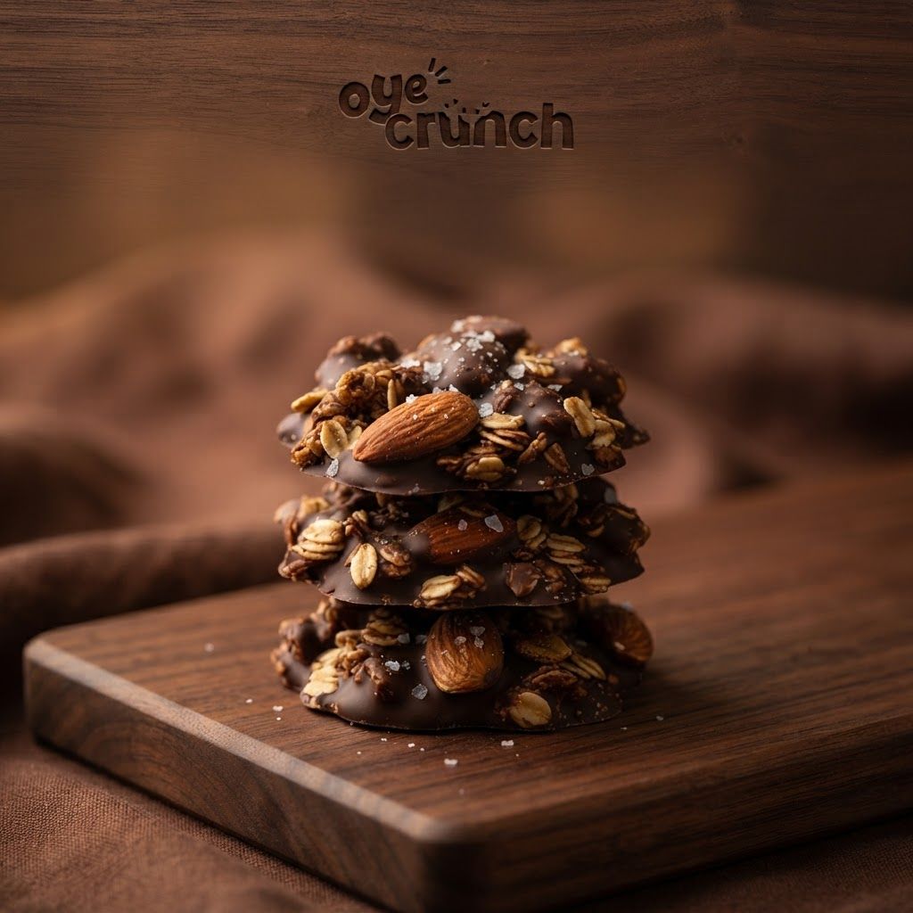 AI Design for Square social feed visual for brand. Strong central subject, clean composition, platform-ready crop, cohesive color and mood, clear empty area for caption or headline to be added later, no readable text generated.
Incorporate the attached brand element reference image (Reference A: brand element "Oye Crunch") into the composition where natural — preserve the depicted brand element's appearance.