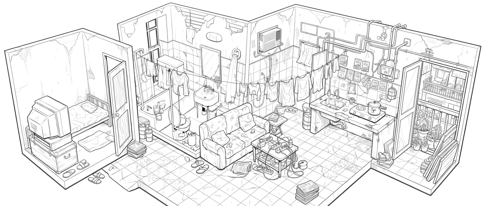 create a highly detailed clean lineart illustration of this image

no shading only lineart