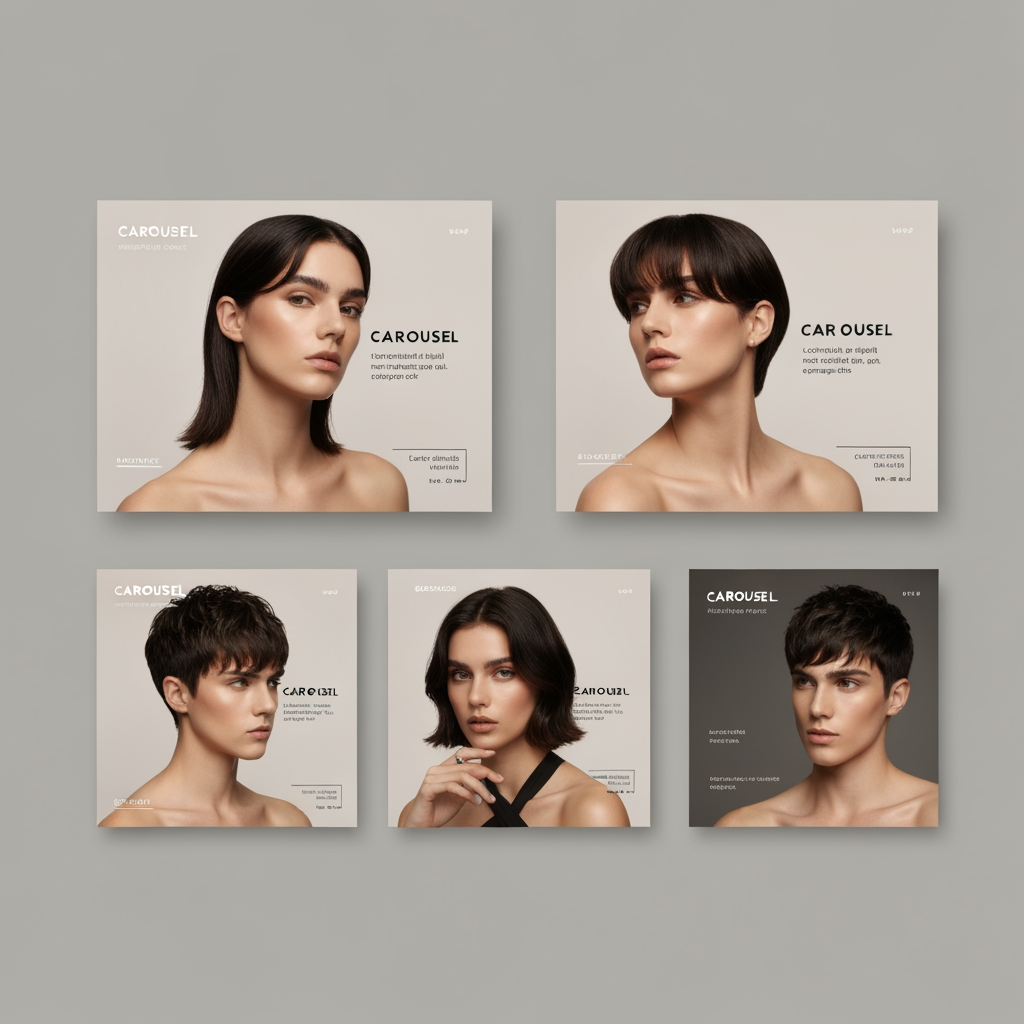 AI Design for Square social feed visual concept for Carousel posts for a product launch. Strong central subject, clean composition, platform-ready crop, cohesive color and mood, clear empty area for caption or headline to be added later, no readable text generated.