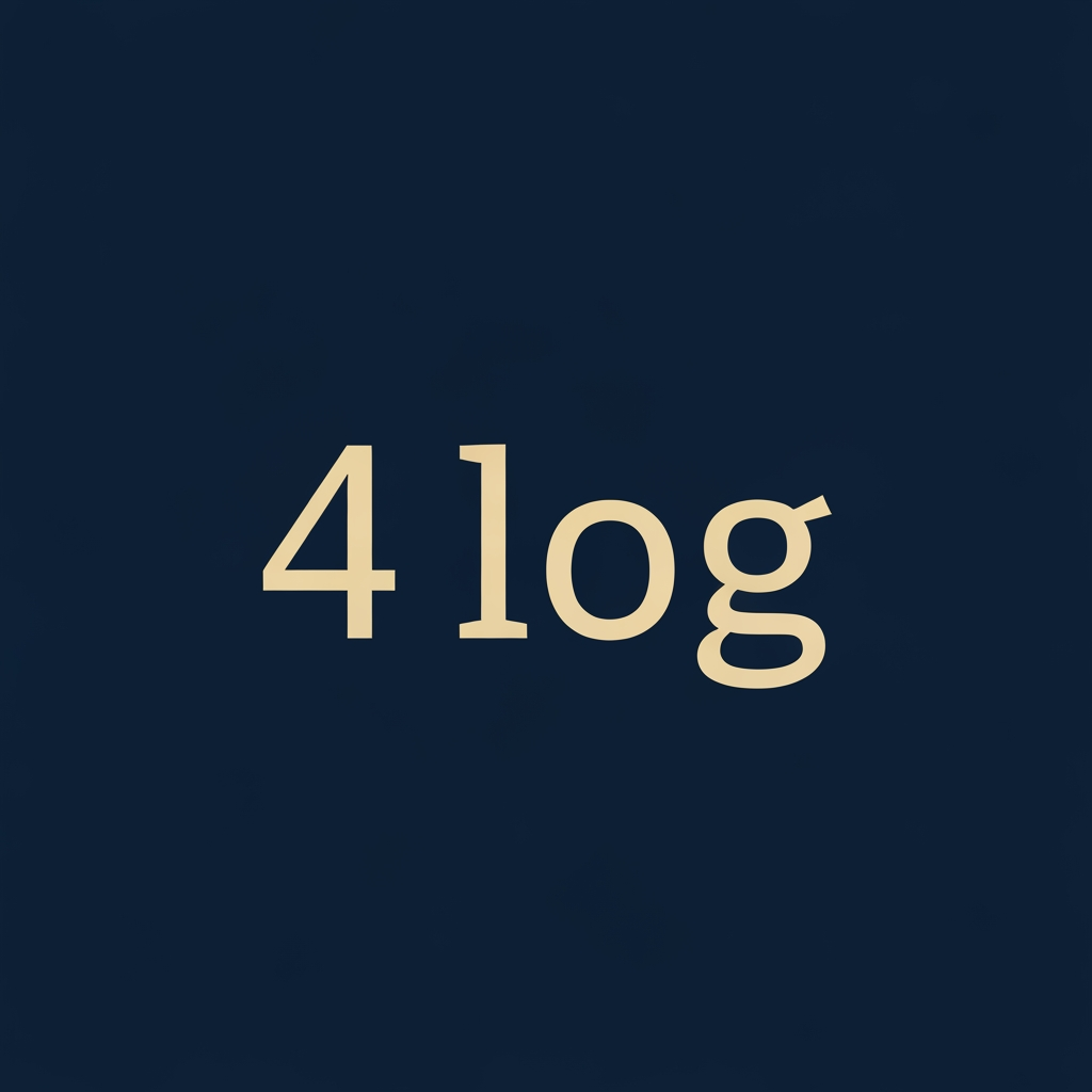AI Design for a logo with the name 4 log , for a tarhet audience of 40-50 age grp it will go a tshirt