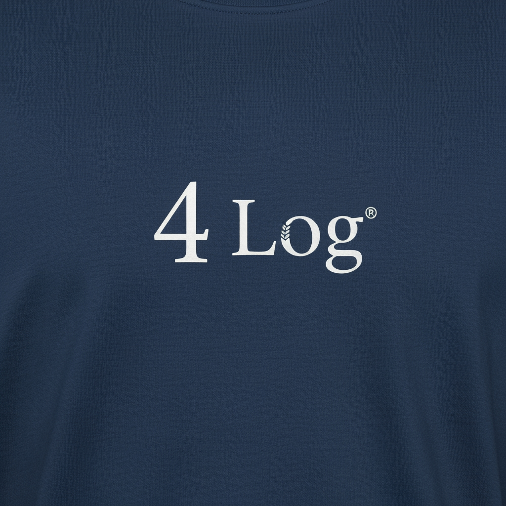 AI Design for a logo with the name 4 log , for a tarhet audience of 40-50 age grp it will go a tshirt