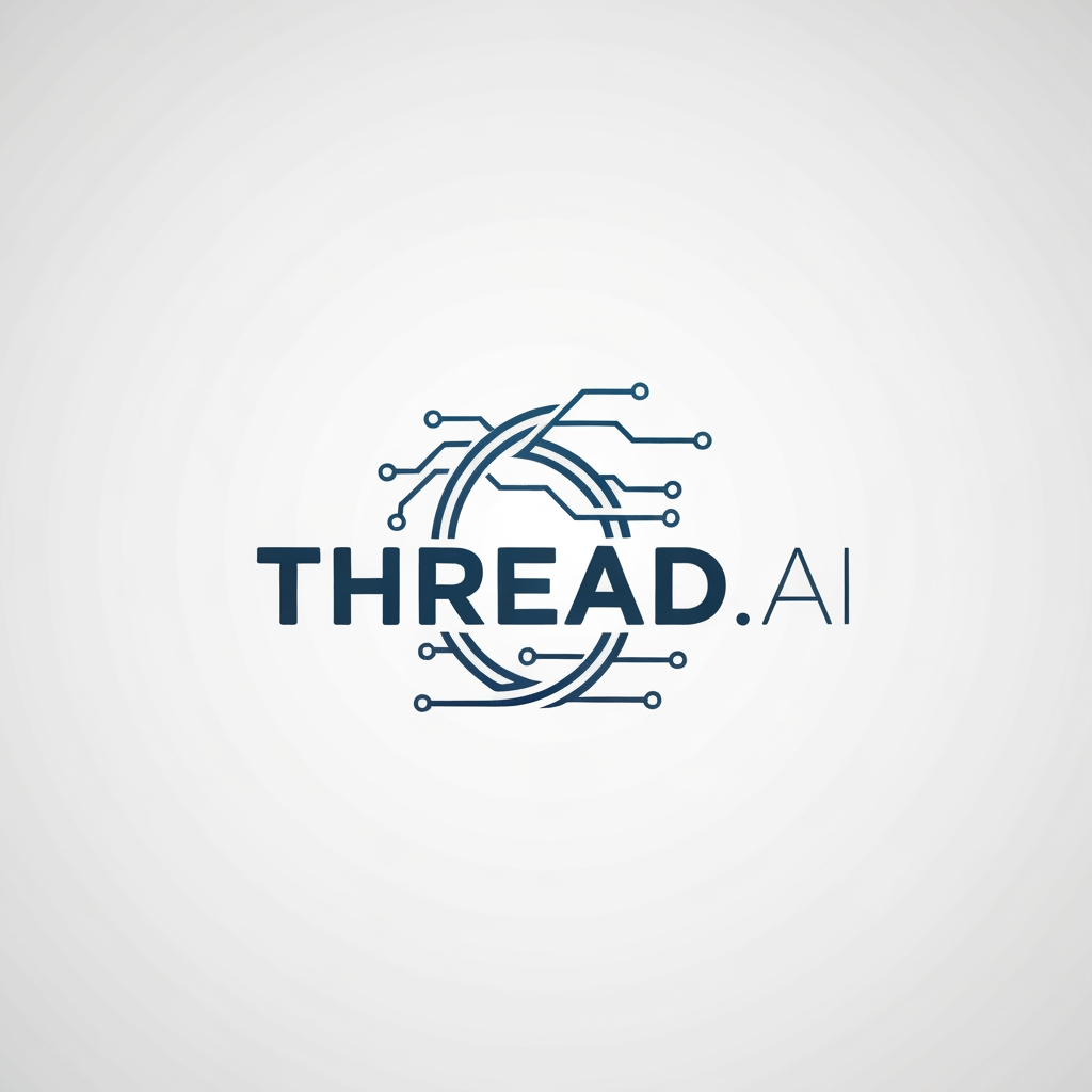 AI Design for i need logo for my AI Chat Bot.. And my ChatBOt name is THREAD.AI so i need logo in based on Thread visual with Ai