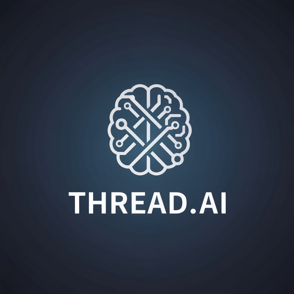 AI Design for i need logo for my AI Chat Bot.. And my ChatBOt name is THREAD.AI so i need logo in based on Thread visual with Ai