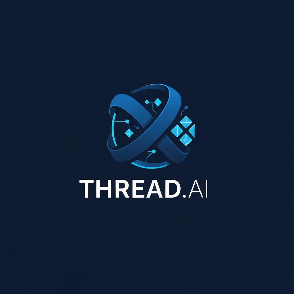 AI Design for i need logo for my AI Chat Bot.. And my ChatBOt name is THREAD.AI so i need logo in based on Thread visual with Ai