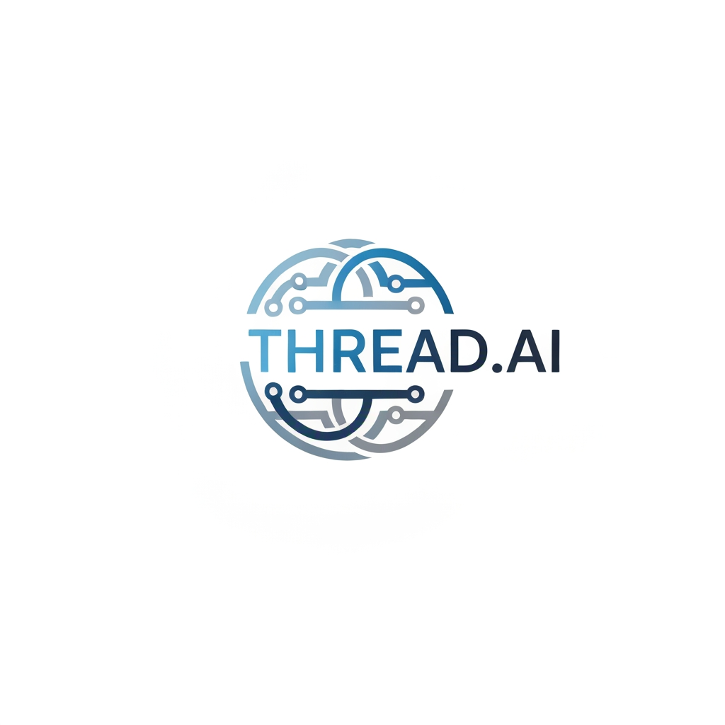 AI Design for i need logo for my AI Chat Bot.. And my ChatBOt name is THREAD.AI so i need logo in based on Thread visual with Ai
