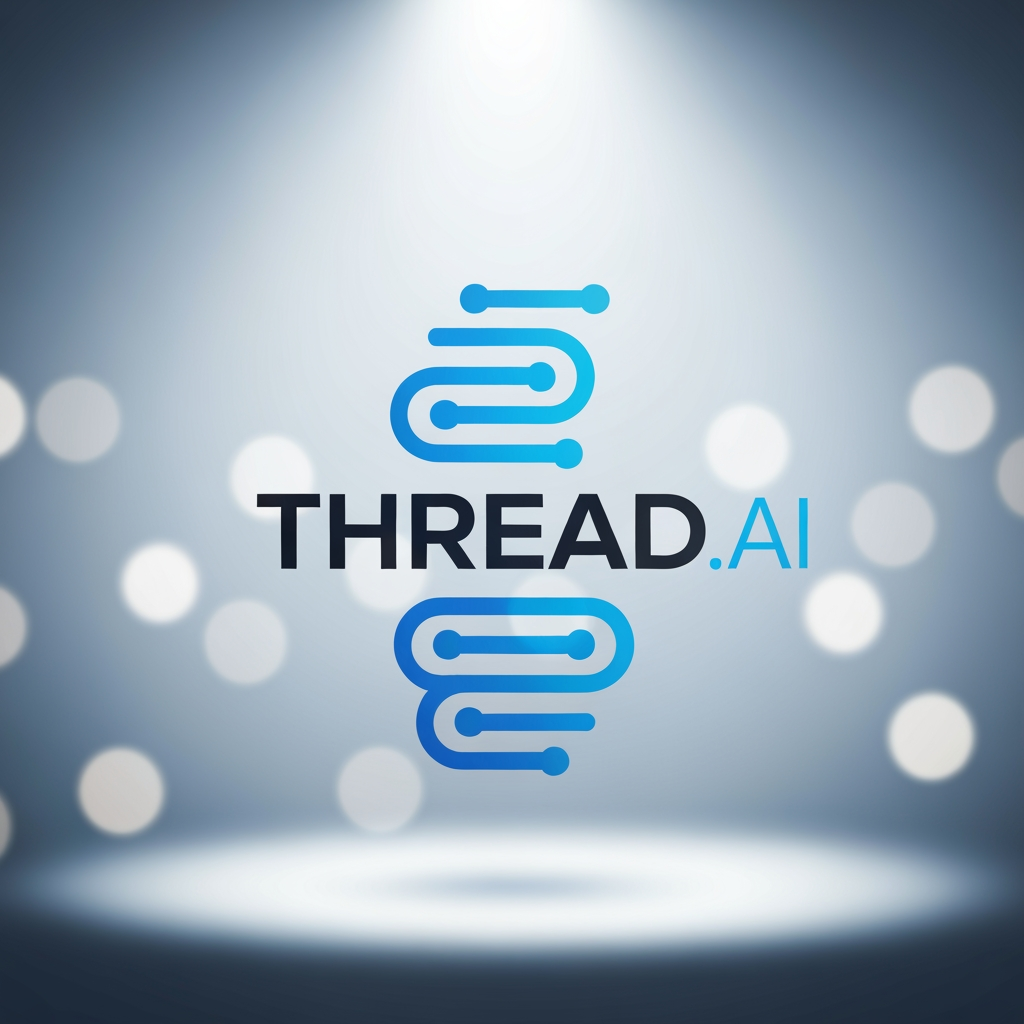 AI Design for i need logo for my AI Chat Bot.. And my ChatBOt name is THREAD.AI so i need logo in based on Thread visual with Ai