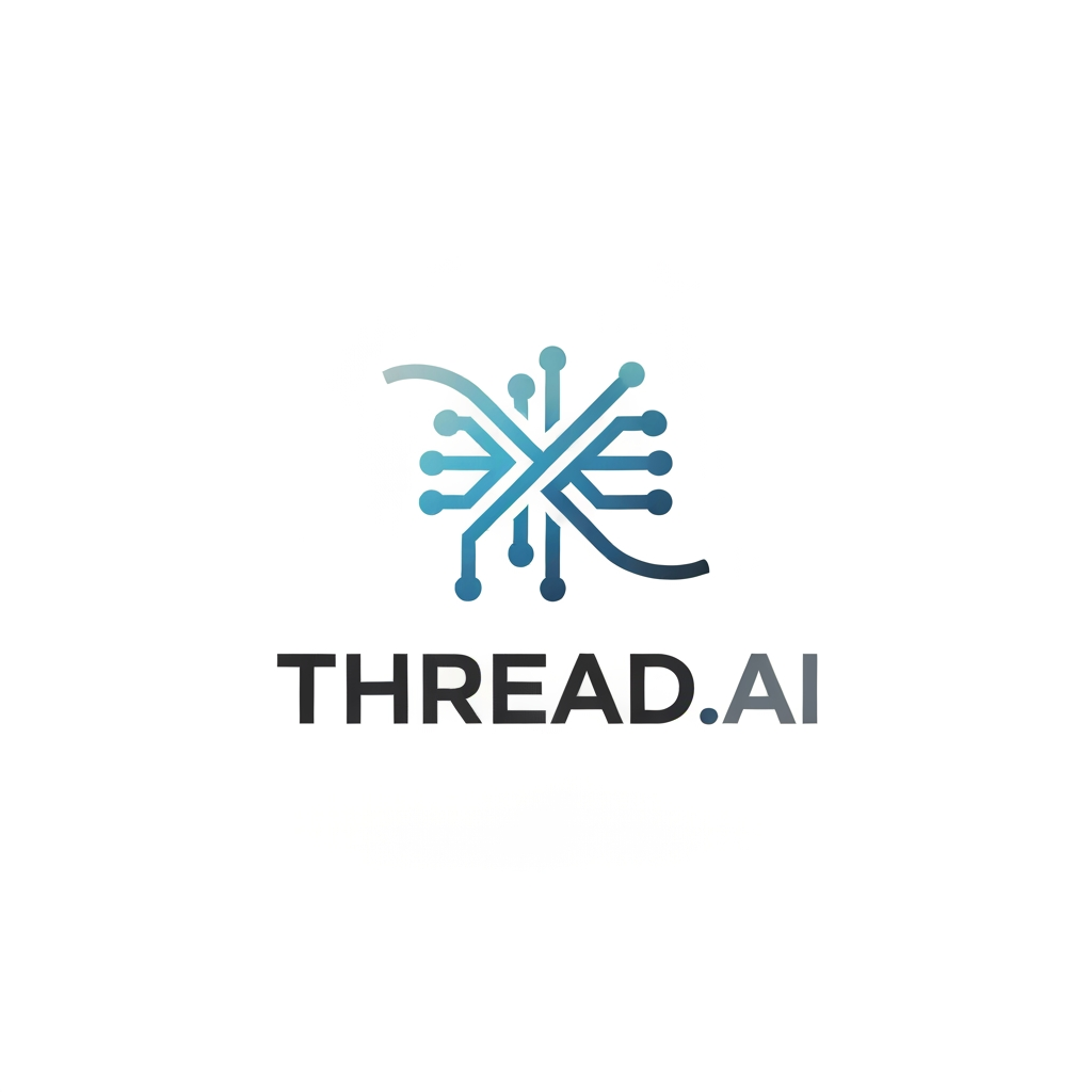 AI Design for i need logo for my AI Chat Bot.. And my ChatBOt name is THREAD.AI so i need logo in based on Thread visual with Ai
