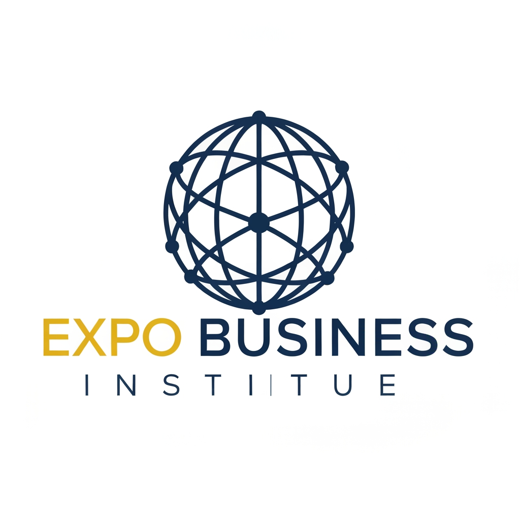 AI Design for i need create logo for my brand "EXPO BUSINESS INSTITUTE" in 1:1 ratio