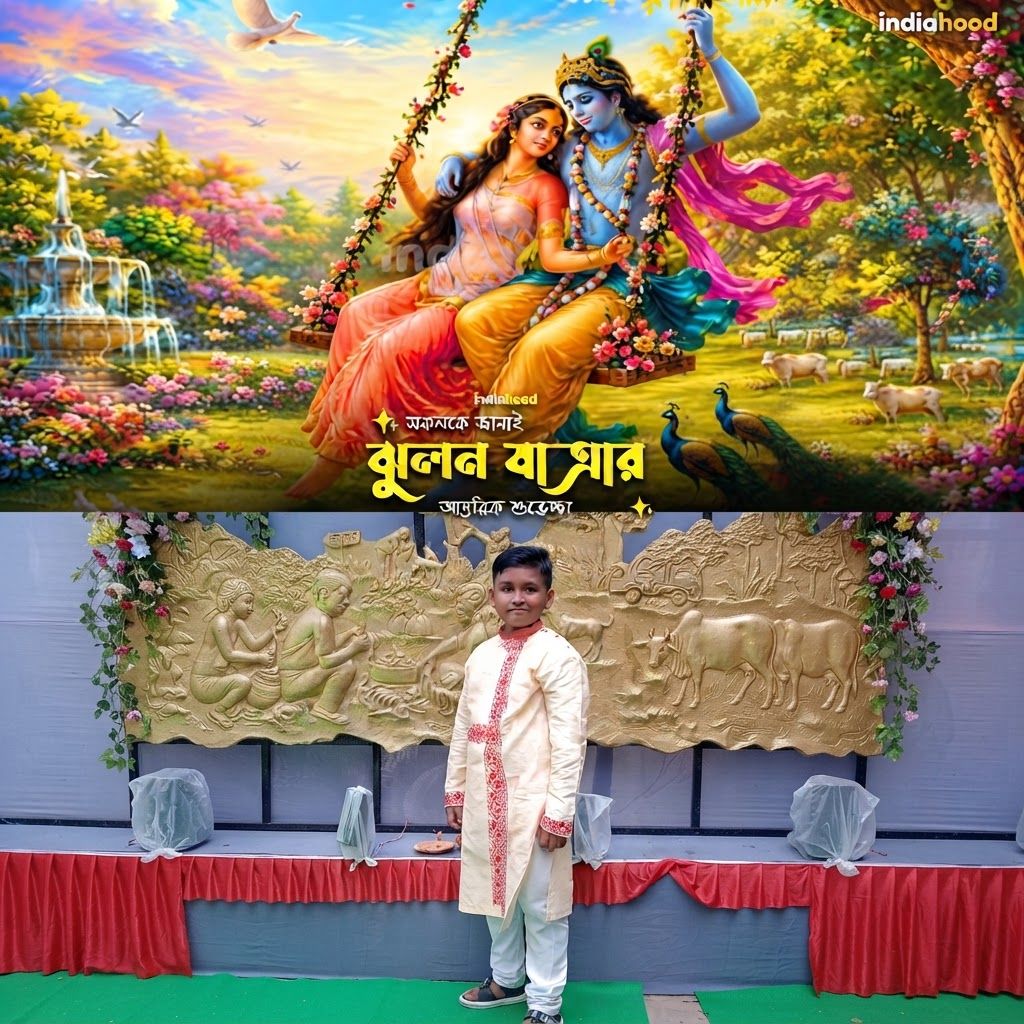 AI Design for Add this medium beneath left image melt with image back ground
