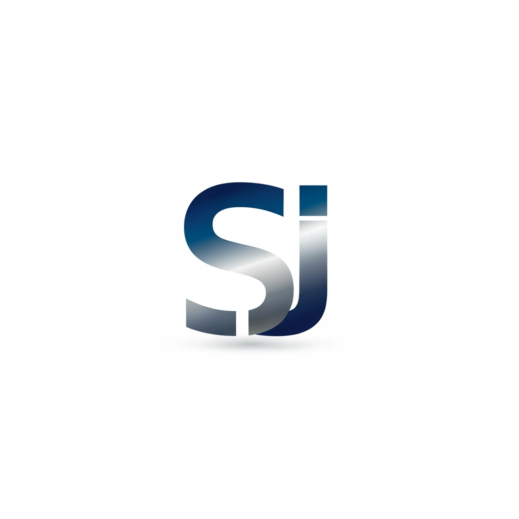AI Design for create a logo with name of SJ