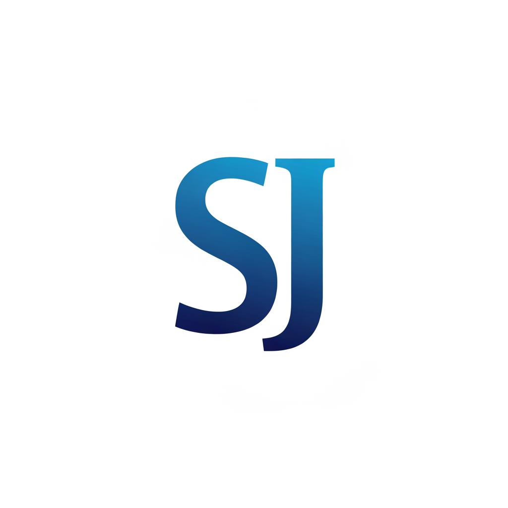 AI Design for create a logo with name of SJ