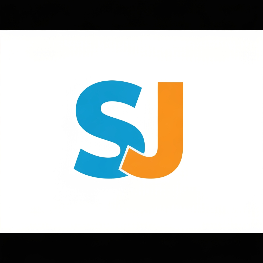 AI Design for create a logo with name of SJ