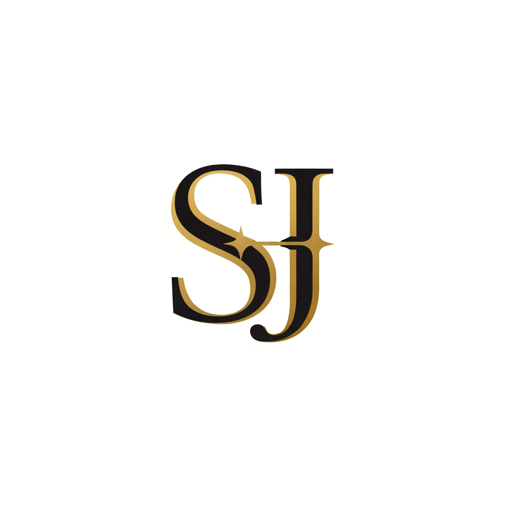 AI Design for create a logo with name of SJ