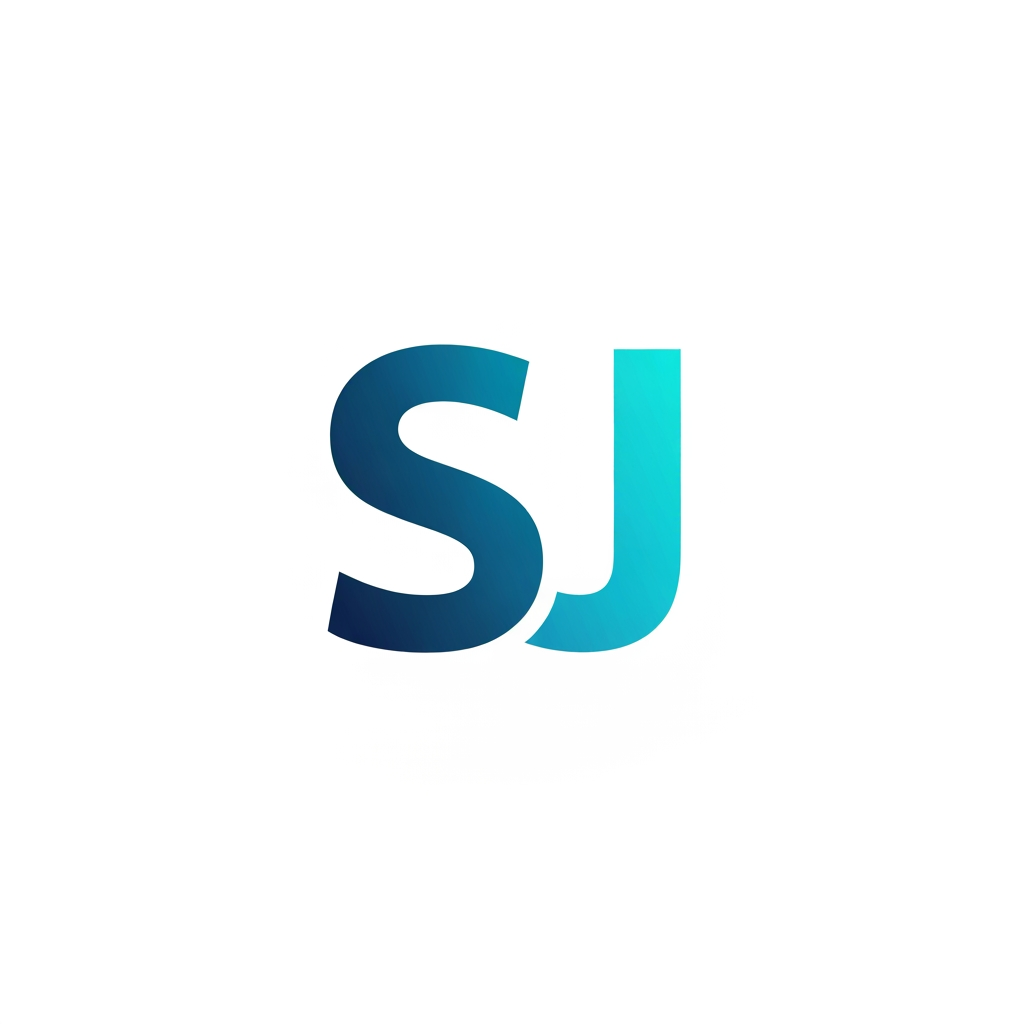 AI Design for create a logo with name of SJ