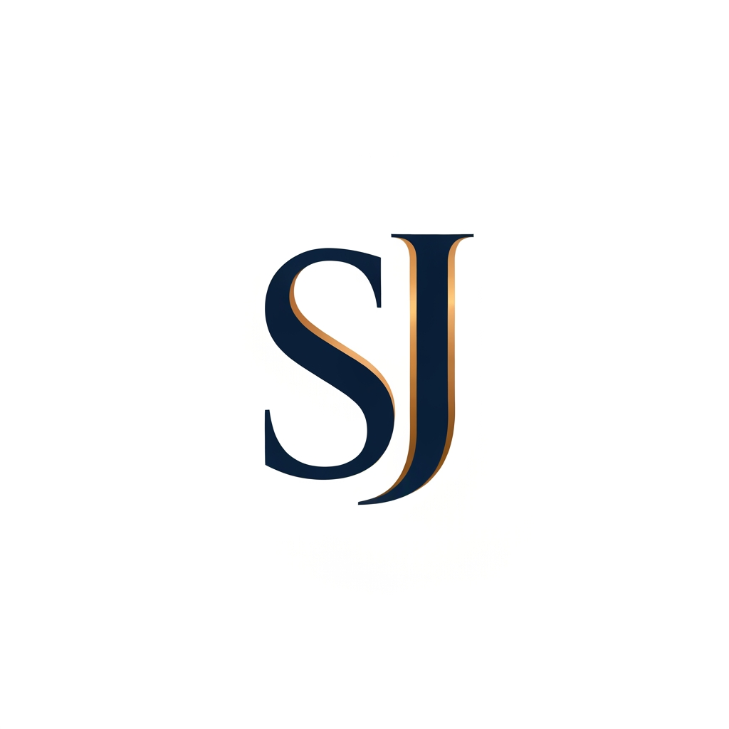 AI Design for create a logo with name of SJ