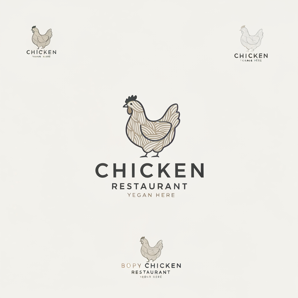 AI Design for generate asthatic logo for chicken restorent