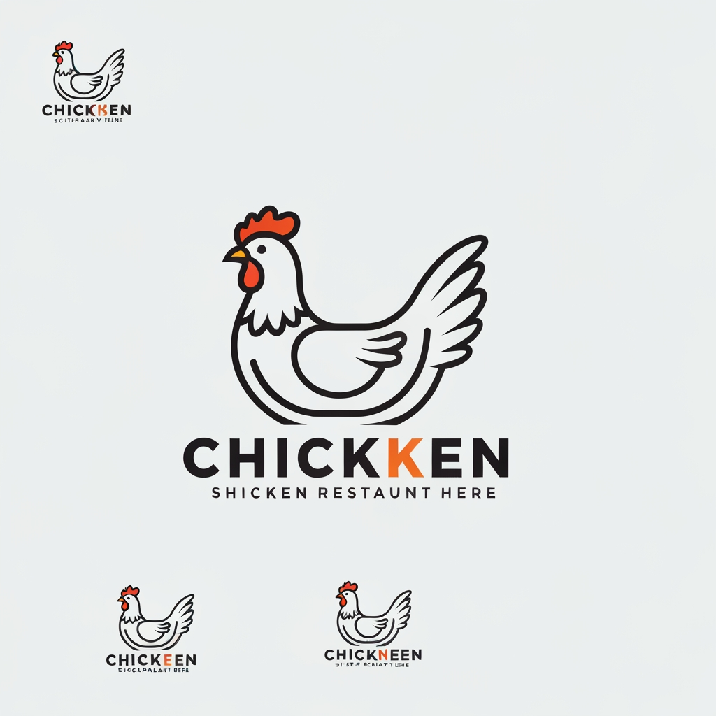 AI Design for generate asthatic logo for chicken restorent