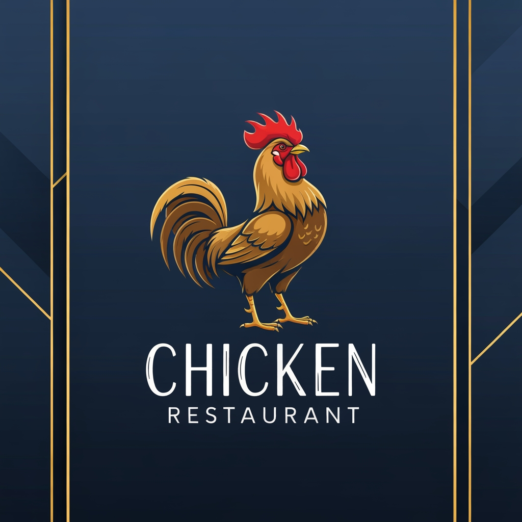 AI Design for generate asthatic logo for chicken restorent