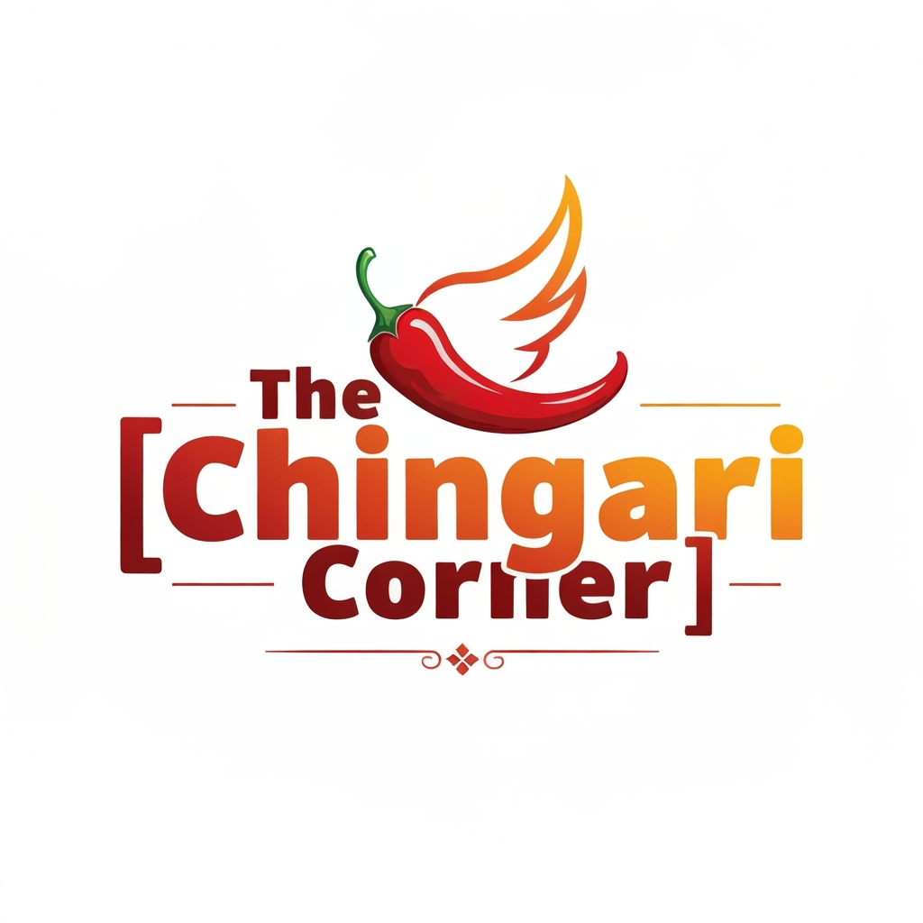 AI Design for generate asthatic logo for chicken restaurant whose name is [the  chingari  corner]