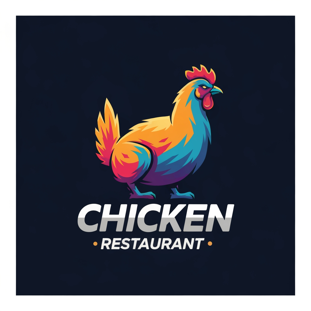 AI Design for generate asthatic logo for chicken restorent