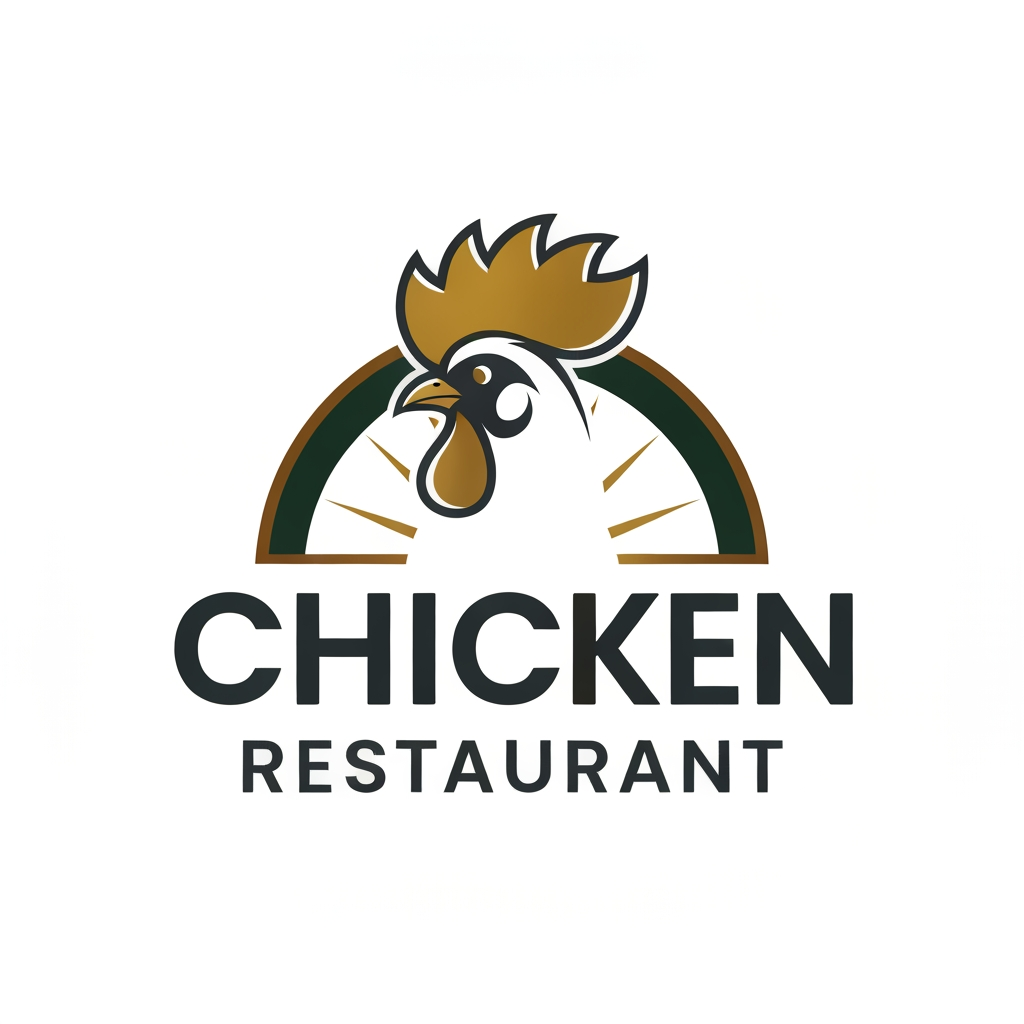AI Design for generate asthatic logo for chicken restaurant without use chicken image