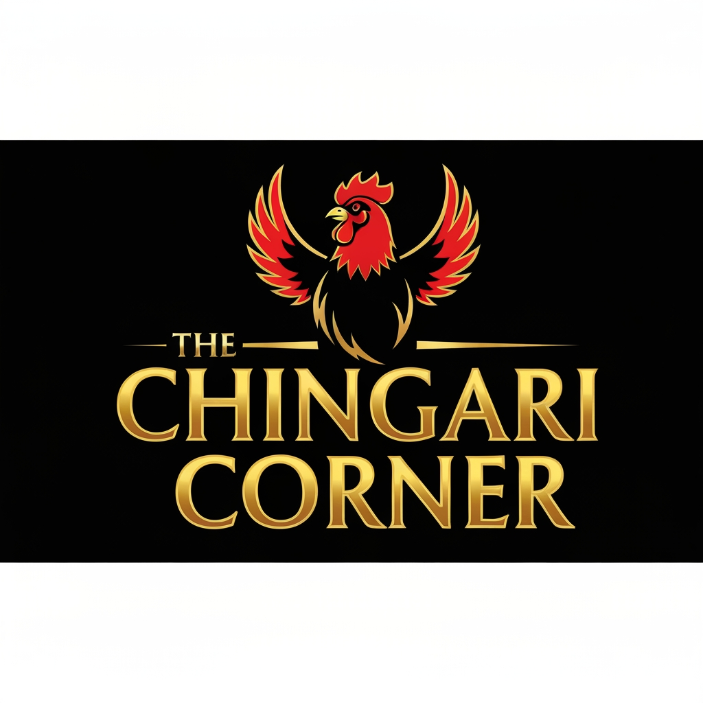 AI Design for generate asthatic logo for chicken restaurant whose name is [the  chingari  corner] using chicken image
