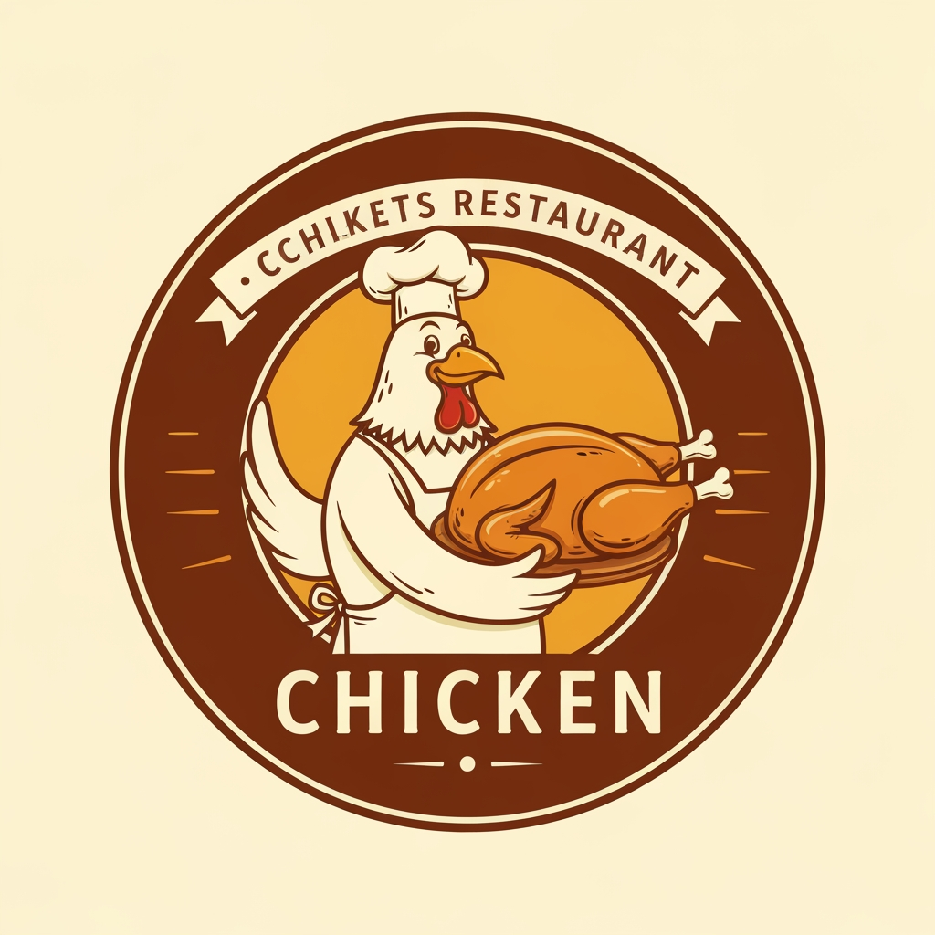 AI Design for generate asthatic logo for chicken restorent
