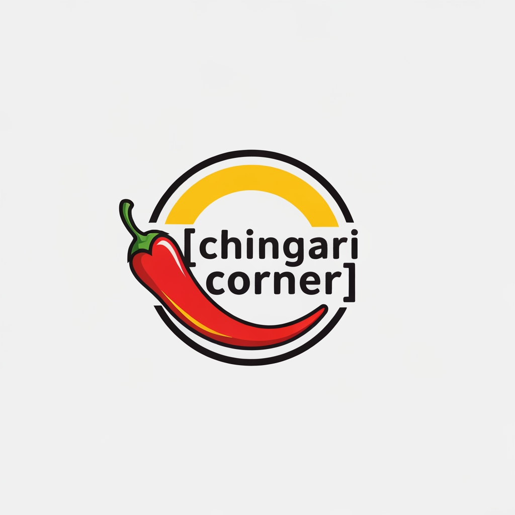 AI Design for generate asthatic logo for chicken restaurant whose name is [  chingari  corner] using unique style