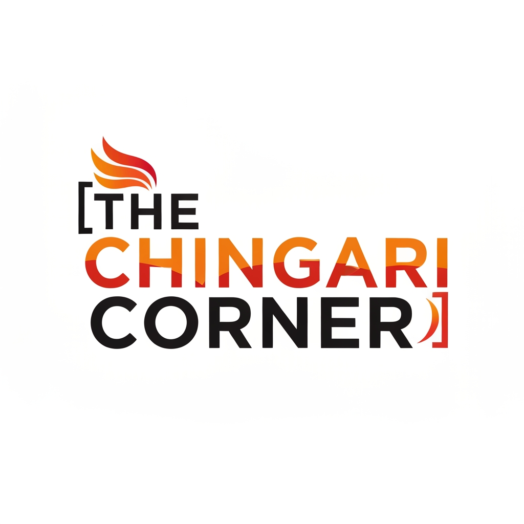 AI Design for generate asthatic logo for chicken restaurant whose name is [the  chingari  corner] without use chicken image