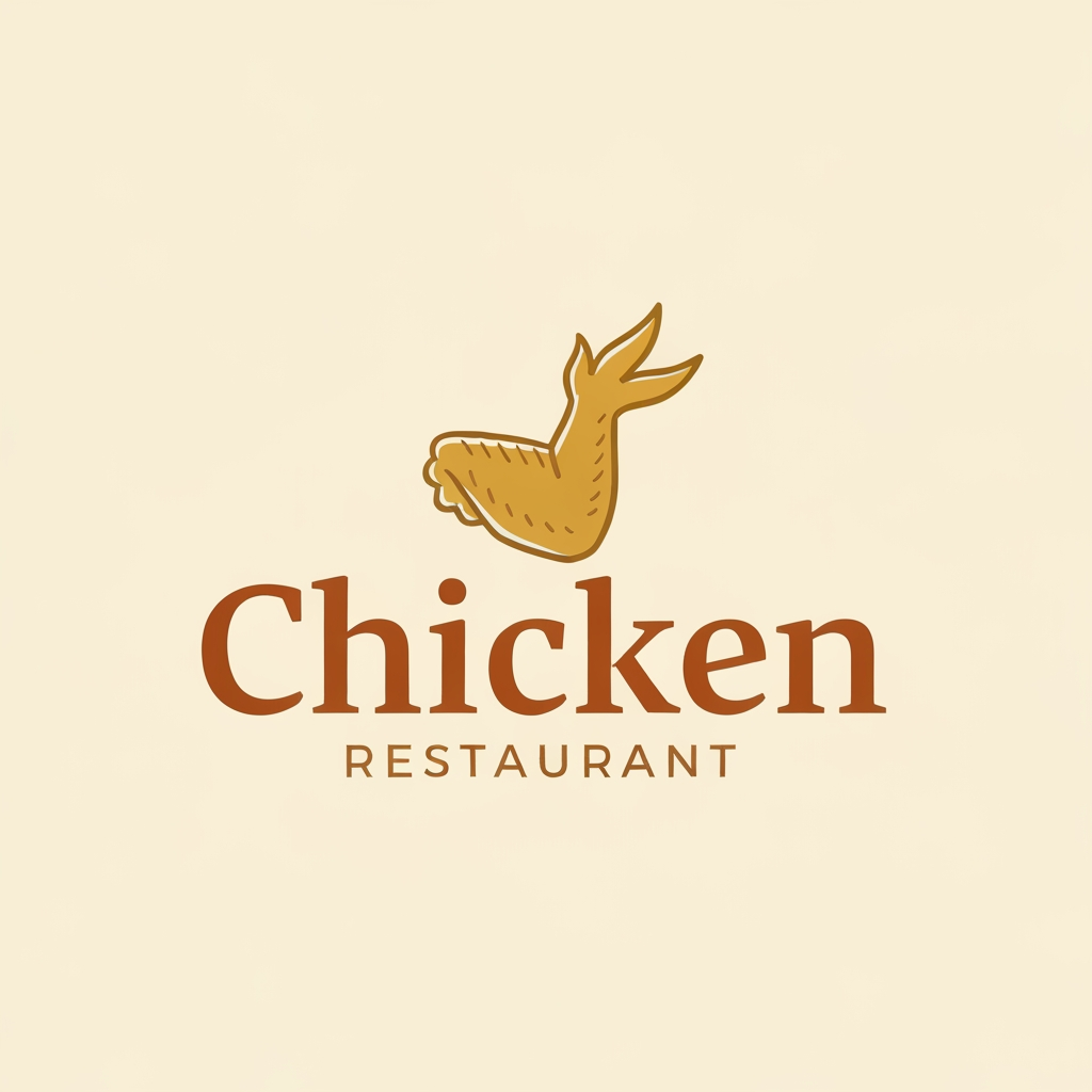 AI Design for generate asthatic logo for chicken restaurant without use chicken image