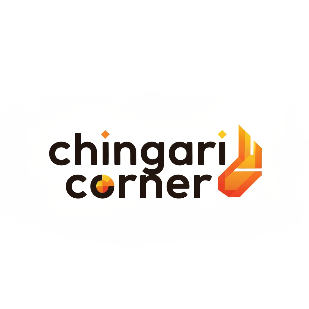AI Design for generate asthatic logo for chicken restaurant whose name is [  chingari  corner] using morden style