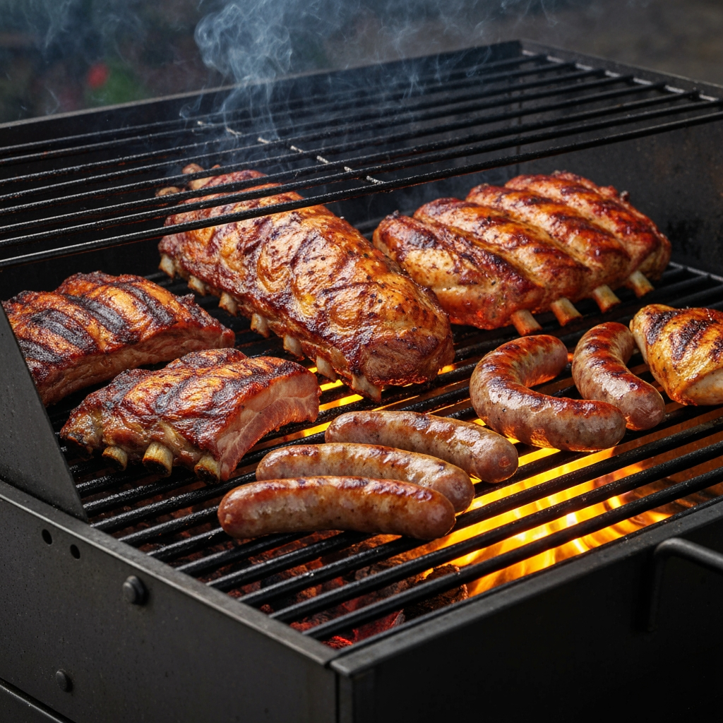 AI Design for replace the chicken with thr barbique