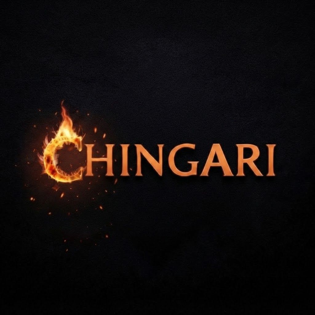 AI Design for remove the logo just keep only letter (chingari)