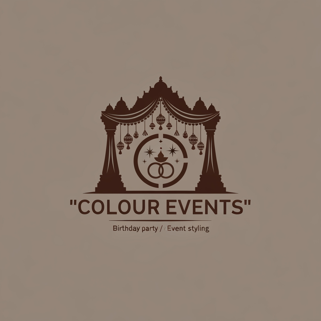 AI Design for Yes — and I’d make the prompt very specific so the AI doesn’t fall back to the usual **lotus + diya + wedding rings + balloons** combination 😭.
Here’s a strong prompt you can paste into an image/logo generator:
Design a **completely original, professional logo** for a South Indian event decoration and styling company called **“COLOUR EVENTS”**.
The company specializes in:
* Wedding decoration and wedding stage décor
* Birthday party decoration
* Celebration and event styling
### Core logo idea
Create a **simple, memorable icon + wordmark logo** that visually communicates **both weddings and birthdays through one unified symbol**, rather than using two separate unrelated icons.
The logo should immediately feel like an **event décor / celebration brand**, while subtly reflecting **South Indian cultural aesthetics**.
### Cultural direction
Use **South Indian visual language in an abstract, modern way**, inspired by:
* Traditional South Indian decorative arches and entrance décor
* Temple-arch / mandapam silhouettes
* Thoranam-inspired hanging elements
* South Indian textile and drape forms
* Kolam-inspired curves or geometry
* Traditional festive hanging ornaments
**Do NOT directly draw a temple, deity, diya, lotus, peacock, kalash, wedding rings, bride and groom, or a generic mandala.**
Instead, abstract the *shape language* of South Indian décor into a contemporary logo.
### Wedding + birthday fusion
Combine visual cues intelligently:
* **Wedding:** decorative arch, elegant fabric/drape, hanging floral or ornamental elements
* **Birthday:** subtle celebration spark, starburst, playful decorative dots, festive hanging elements
These should feel like **one integrated design**, not “wedding icon + balloon icon” placed together.
### Unique symbol
Develop a distinctive icon that could become the brand’s recognizable symbol even without the text.
A strong direction to explore:
* flowing decorative drapes forming a subtle **C / E**
* an elegant South Indian decorative arch enclosing a central celebration element
* a festive canopy / thoranam-inspired shape combined with a subtle CE monogram
* negative space that subtly forms **C** and **E**
The symbolism should be **clever and understated**, not literal.
### Style
* Minimal
* Elegant
* Modern
* Premium
* Warm
* Festive
* Clean vector geometry
* Strong silhouette
* Balanced symmetry
* Suitable for both luxury weddings and colorful birthday celebrations
* Easy to recognize at small sizes
* Works as a social media profile icon, business card, banner, invitation, uniform, packaging and signage
### Colour palette
Use a sophisticated **South Indian festive palette**, not a generic rainbow.
Possible colors:
* Deep teal
* Rani pink / magenta
* Vermilion / coral
* Marigold / saffron
* Warm ivory
* Optional muted gold accent
Use **2–4 colors maximum** and keep the logo visually clean.
### Typography
Use a refined but approachable typeface.
“COLOUR” should have more visual character.
“EVENTS” should be smaller and cleaner.
The typography should feel contemporary and premium, not like a generic wedding invitation font.
### Important restrictions
Do NOT create:
* generic wedding planner logos
* generic birthday logos
* balloons as the main icon
* wedding rings
* bride/groom silhouettes
* lotus logos
* peacock logos
* obvious temple illustrations
* generic mandalas
* excessive floral decoration
* clip-art appearance
* overly detailed illustrations
* stock-logo appearance
* copied or familiar existing brand styles
The final result must feel **fresh, ownable, and distinctive**, as though it was designed specifically for **Colour Events**.
### Output
Create **5 distinct logo concepts**, each with:
1. Icon + “COLOUR EVENTS”
2. Different but coherent approaches to combining South Indian décor, wedding celebration, and birthday celebration
3. Clean vector logo presentation
4. White or transparent background
5. No mockup, no business card, no poster, no wall signage
6. Show the full logo clearly and separately
Overall impression:
**“South Indian celebration + beautiful décor + modern branding + colour + joy.”**
The logo should make someone look at it and immediately think:
**“This is an event décor and celebration company.”**